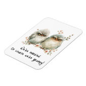 もちろん結婚した不機嫌な冷蔵庫だ マグネット (左側)