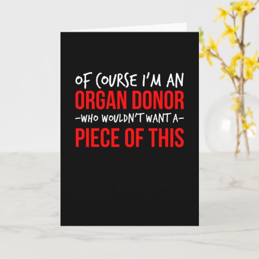 もちろん臓器提供者の私はこれを欲しがってる カード (黄色い花)