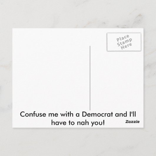 もちろん馬 ポストカード (裏面)