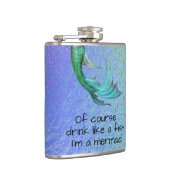 もちろん魚の人魚のフラスコみたいに飲むの フラスク (右)