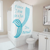 もちろん魚みたいに飲むし人魚だから シャワーカーテン (インサイチュ)