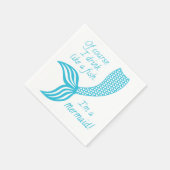 もちろん魚みたいに飲むし人魚だから スタンダードカクテルナプキン (角)