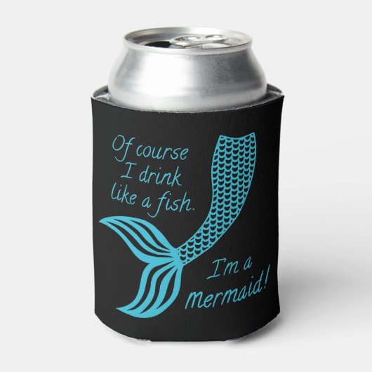 もちろん魚みたいに飲むし人魚だから 缶クーラー (缶正面)