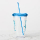 もちろん魚みたいに飲むし人魚だよ アクリルタンブラー (左)