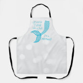もちろん魚みたいに飲むし人魚だよ エプロン (正面)