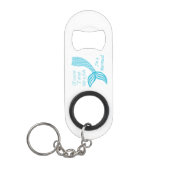 もちろん魚みたいに飲むし人魚だよ キーホルダー栓抜き (正面)