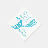 もちろん魚みたいに飲むし人魚だよ スタンダードカクテルナプキン (角)