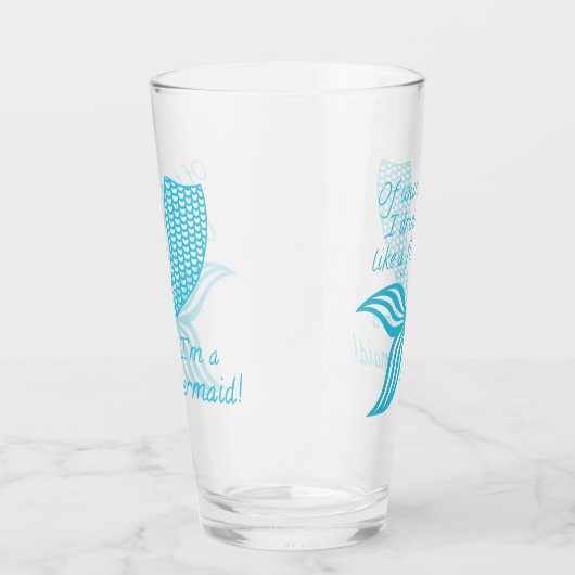 もちろん魚みたいに飲むし人魚だよ タンブラーグラス (右)