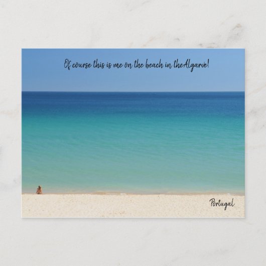 もちろん、これはポルトガルのアルガルヴェにいる私だ ポストカード (正面)