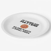 もちろん、サイズは問題の誰も小さなピザを望んでいない。 ペーパープレート (アングル)