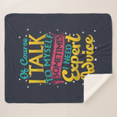 もちろん、私は専門家のアドバイスGagが必要と自分自身に話す シェルパブランケット (正面(横))