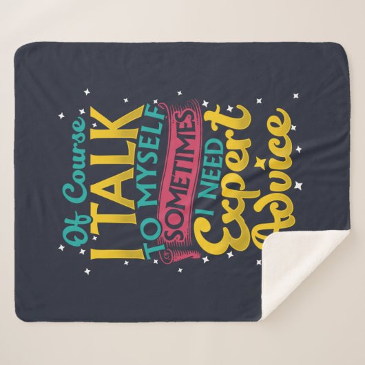 もちろん、私は専門家のアドバイスGagが必要と自分自身に話す シェルパブランケット (正面(横))