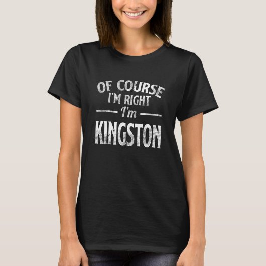 もちろんI M右I M Kingston Tシャツ (正面)