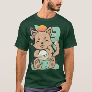 もちドリンクディンゴかわいいかわいいワラビミルクティーKanj Tシャツ