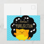 もちハロウィーン – かわいいオレンジキャットパーフェクション ポストカード (正面/裏面)