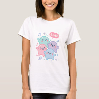 もちモンスタダンス - 遊び心あふれる日本の食べ物ドゥードル Tシャツ