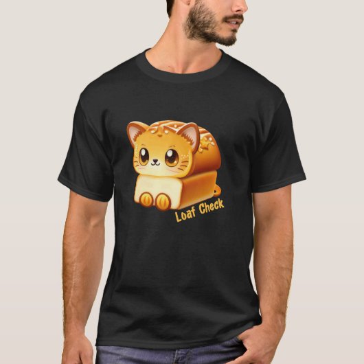 もち猫チェック Tシャツ (正面)