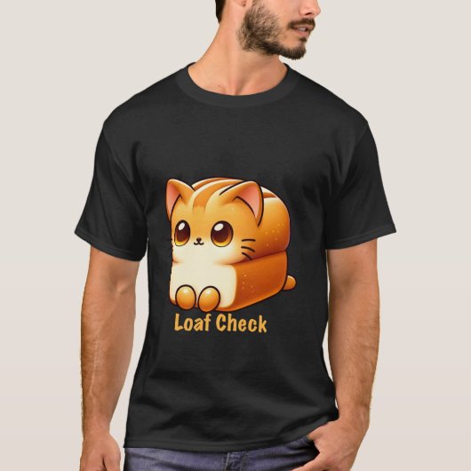 もち猫チェック Tシャツ (正面)