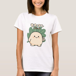 もち男の可愛いデザート Tシャツ