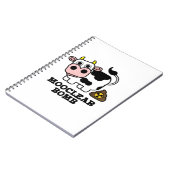 もっきりボム 面白い牛の駒替え ノートブック (左側)