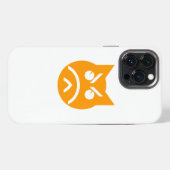 もったいぶった顔の猫の絵文字 iPhoneケース (裏面横)