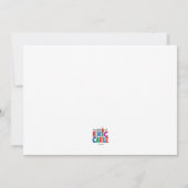 『もっとあおい』イモムシの黒板ベビーシャワー 招待状 (裏面)