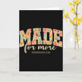 もっとあるために作られた、エペソ人への手紙2:10 花柄、クリスチャン カード (黄色い花)