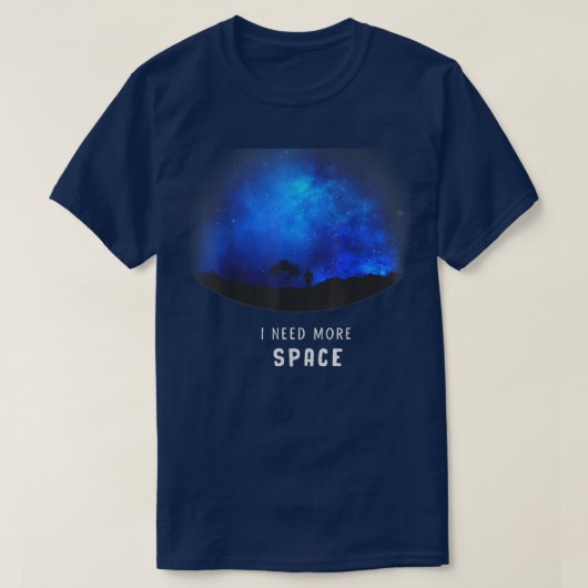 もっとおもしろい宇宙天文学銀河系惑星Exが必要 Tシャツ (デザイン正面)