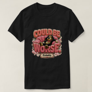 もっとひどいかもしれない コミック風刺 Tシャツ