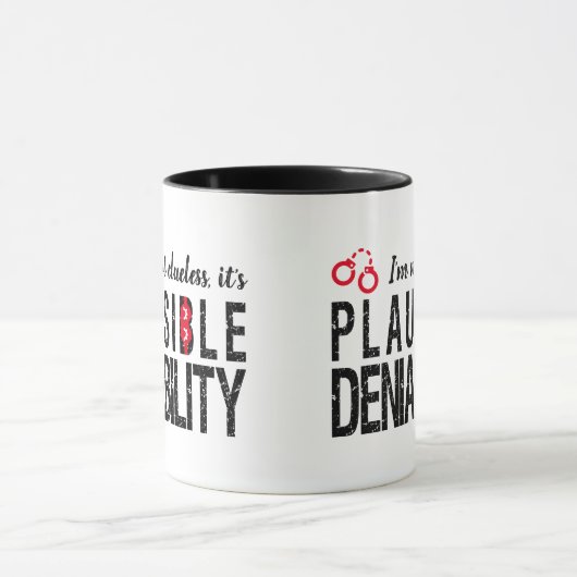 もっともらしい否定性(無知ではなおもしろいい) マグカップ (中央)