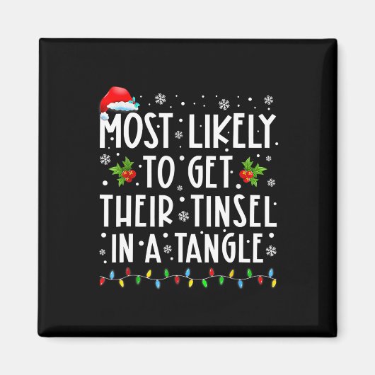 もっともモールがもつれそうな家族 マグネット (正面)