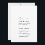 もっとも偉大の章 | 結婚s セーブザデート<br><div class="desc">デザインは本の章の形式だ。このデザインはシンプルミニマエレガントリストだ。</div>