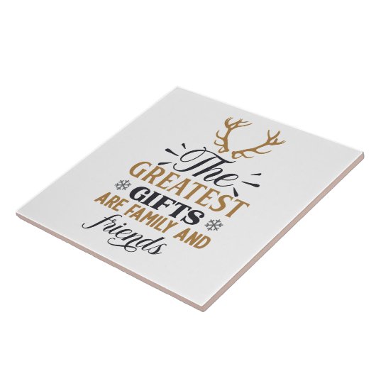 もっとも偉大ギフト家族と友人ワードアート タイル (側面)
