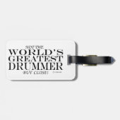 もっとも偉大ドラマー閉じ荷物タグ ラゲッジタグ (裏面横)