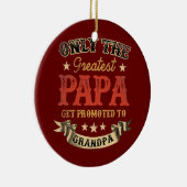もっとも偉大パパが父に昇進おもしろいする セラミックオーナメント (右)