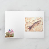 もっとも偉大パパ図解入りの、写真付きのマス魚釣りカード カード (内部)