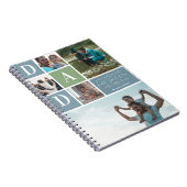 もっとも偉大パパ |カラーブロックフォトコラージュ ノートブック (右側)