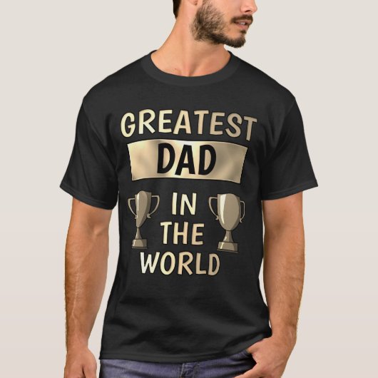 もっとも偉大パーソナライズされたパパTシャツ Tシャツ (正面)