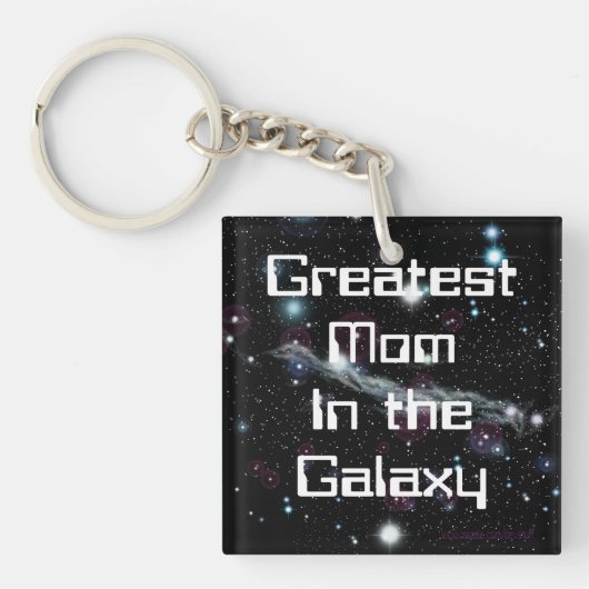もっとも偉大マママイン銀河系スクエアキーチェーン キーホルダー (正面)