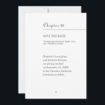 もっとも偉大人生の章|ブック形式 セーブザデート<br><div class="desc">デザインは、本の章形式です。このデザインはシンプルでエレガントミニマリストだ。</div>