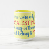 もっとも偉大母 マグカップ (中央)