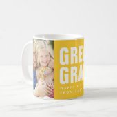 もっとも偉大.おばあちゃん。母の日フォトコーヒーマグ コーヒーマグカップ (正面左)