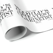 もっとも偉大Clarinetist ラッピングペーパー (ロールコーナー)