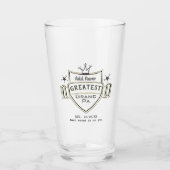 もっとも偉大GRANDPA – ビールピントパーソナライズされたグラス タンブラーグラス (正面)