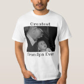 もっとも偉大Grandpa Ever家族の写真Create Your Own Tシャツ (正面)
