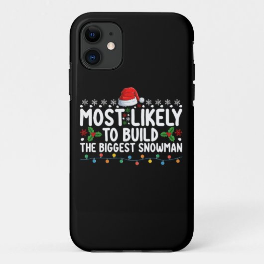 もっとも大きな雪だるまを作りそうな雪 Case-Mate iPhoneケース (裏面)
