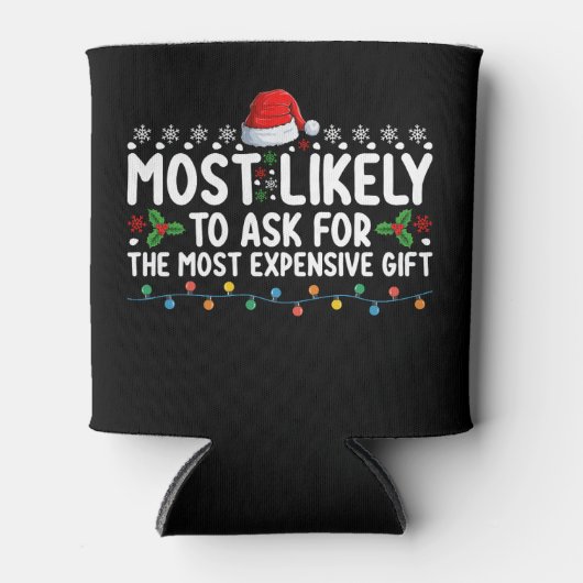 もっとも高価なギフトをねだりそうなクリスマス 缶クーラー (正面)