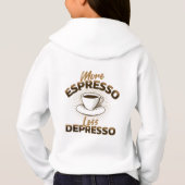 もっとエスプレッソを、もっと元気に – コーヒー名言デザイン (裏面)