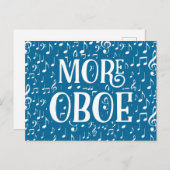 もっとオーボエ - 青白の音楽 ポストカード (正面/裏面)