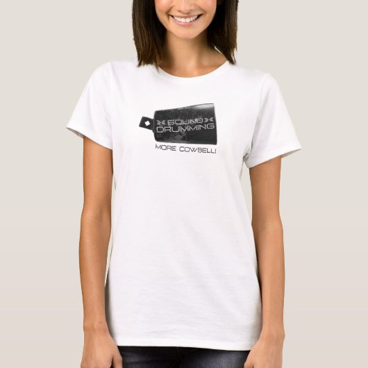 もっとカウベル!サウンドドラミング 女性用Tシャツ Tシャツ (正面)